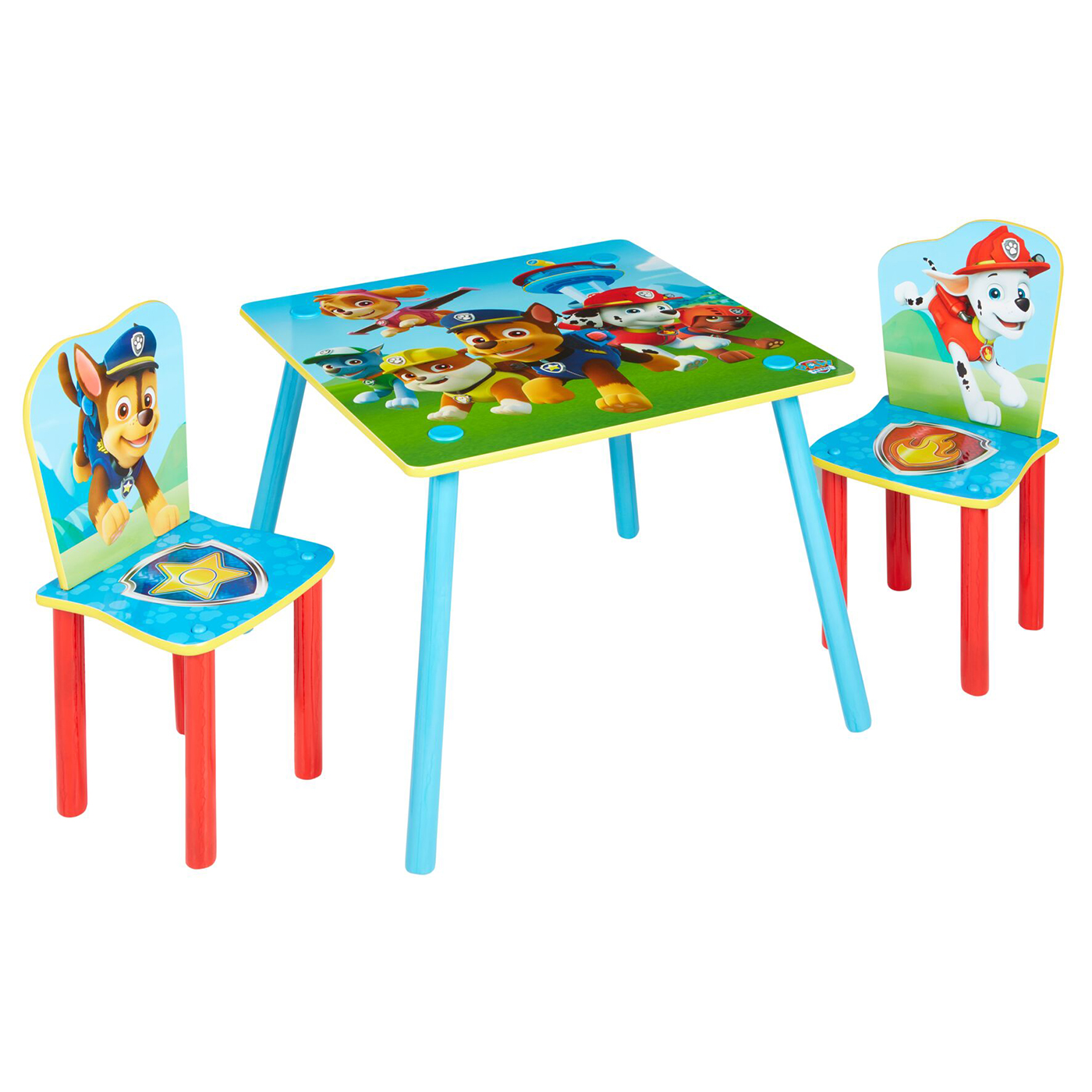 childrens paw patrol table and chairs