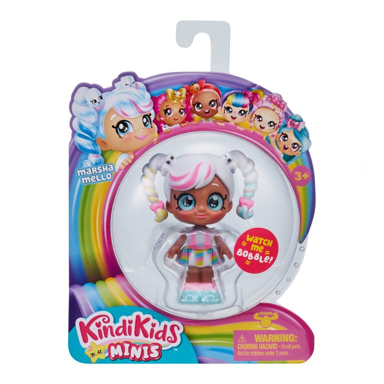 1 Kindi Kids Minis 3” PIROUETTA Mini Doll Figurine Posable Bobble Head NEW 2020 