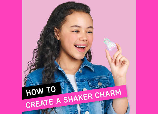 How to Create a Shaker Charm Video Tile hot Pink