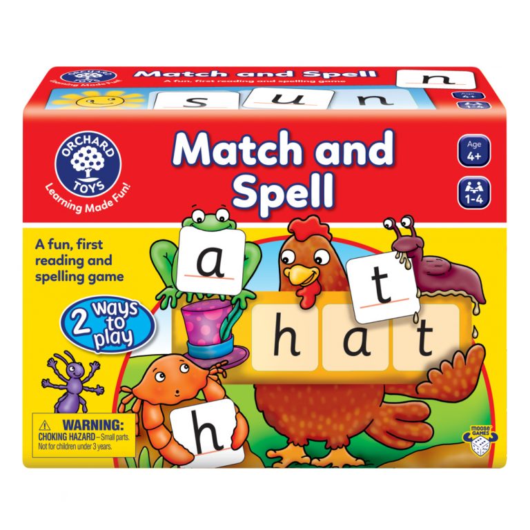 Orchard Toys MATCH & SPELL Educational Game Puzzle BN 