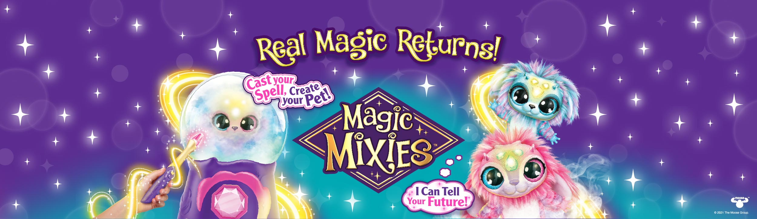 Pampered Pet Essentials Magic Mixies Boule de cristal clair de