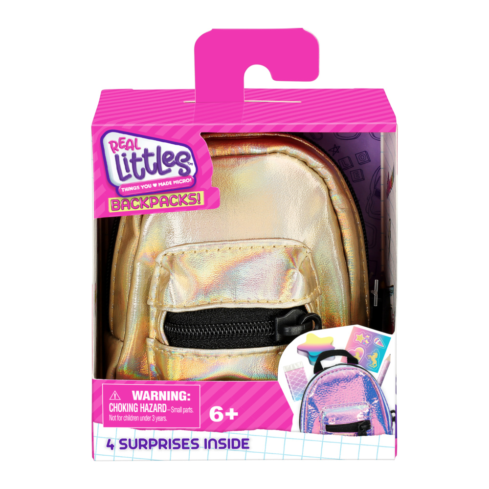 Real Littles Backpack - Glittery Pink – Gemm Sales Company