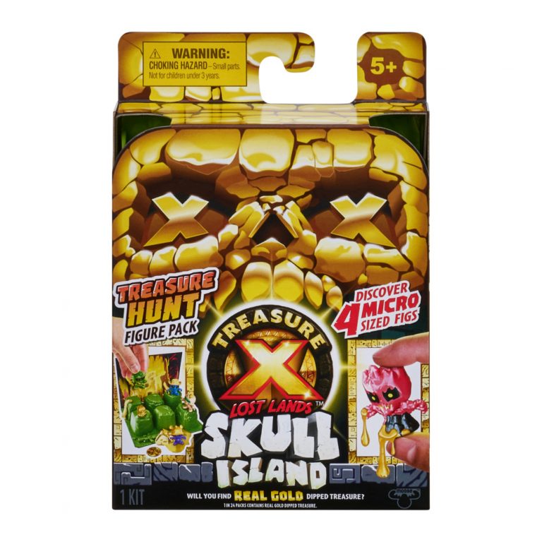 Treasure X Lost Lands Skull Island Treasure Hunt Figure Pack, 10 Levels of  Adventure. 4 Micro Sized Action Figs! - Moose Toys