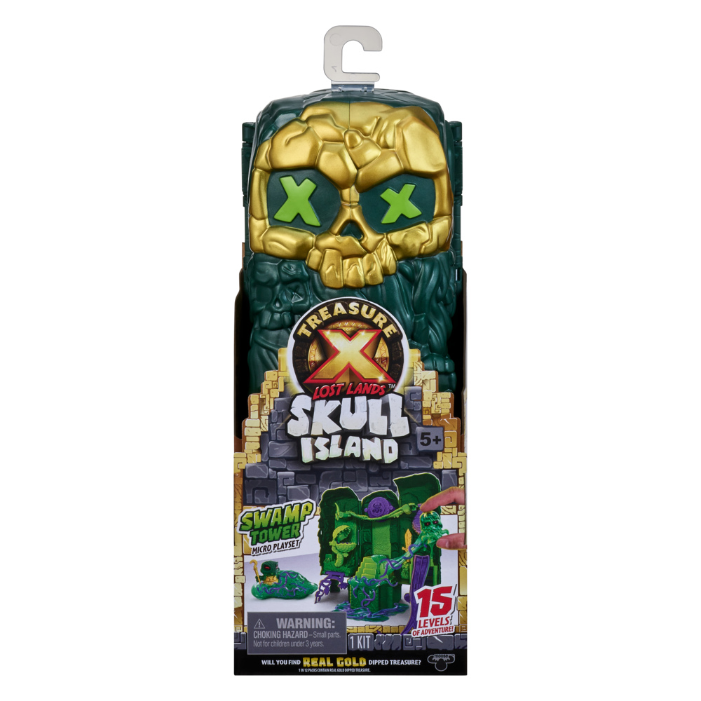 Treasure X Lost Lands Skull Island Swamp Tower Micro Playset, 15 Levels of  Adventure. - Moose Toys