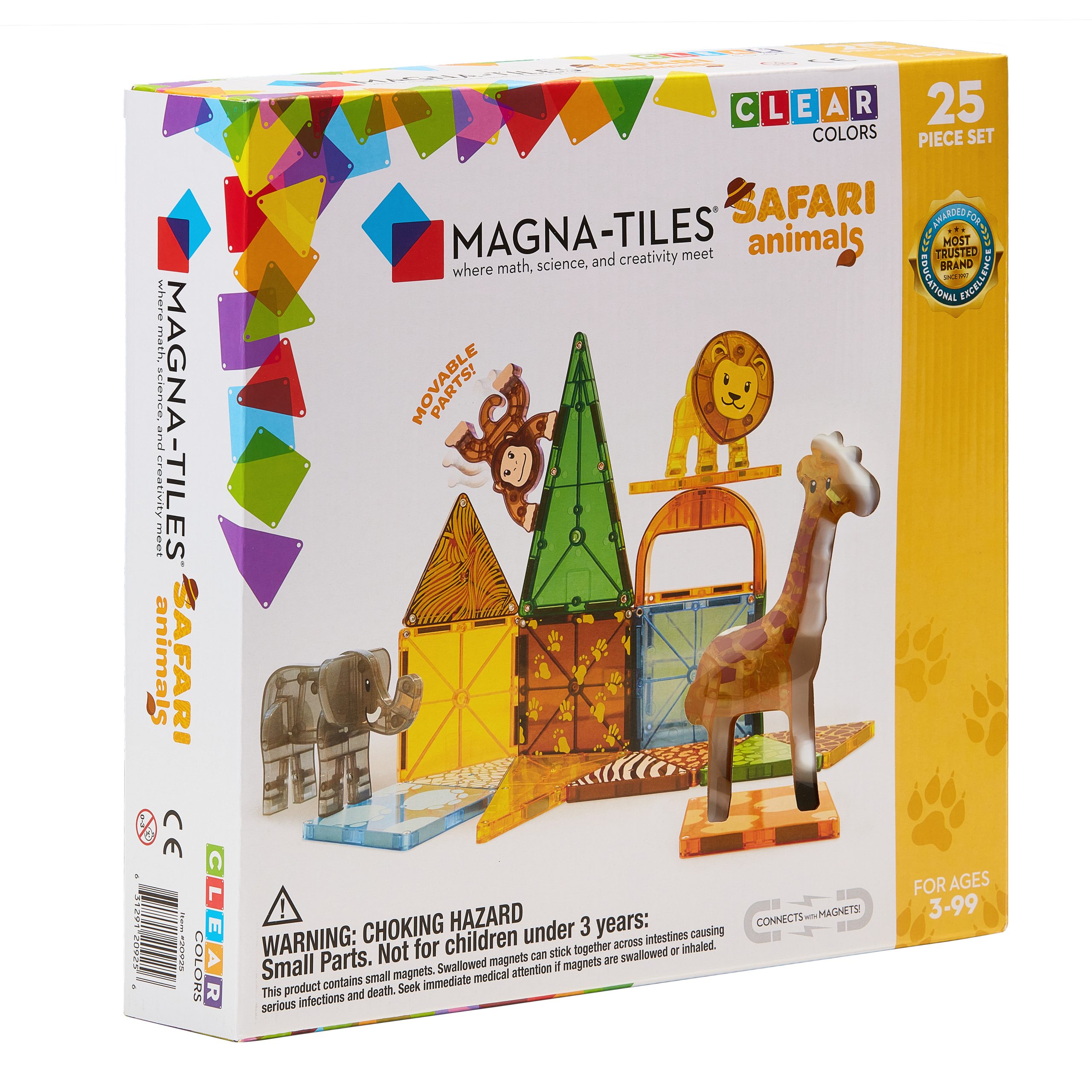 magna tiles safari animals 25 piece set
