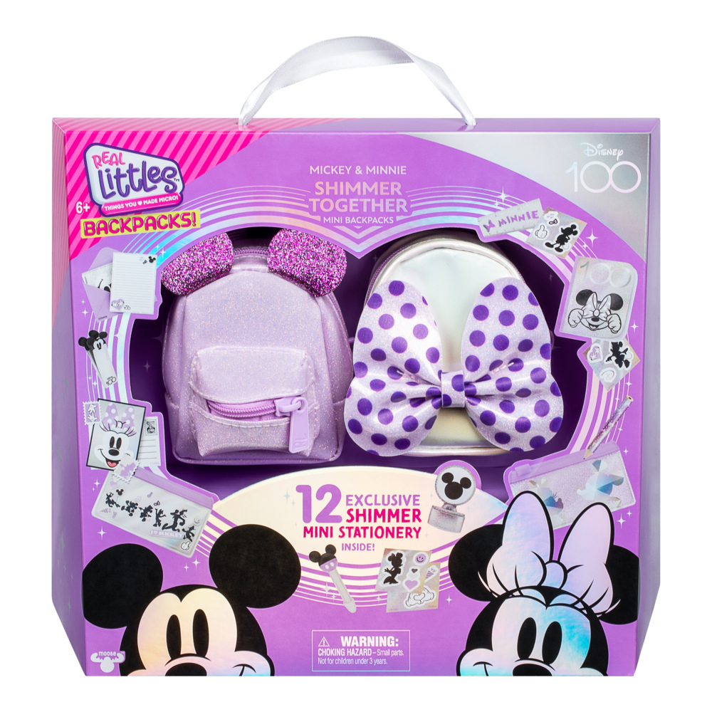 Real Littles Disney Backpacks 100 Anniversary Pack - Mickey &amp;amp; Minnie Shimmer Together